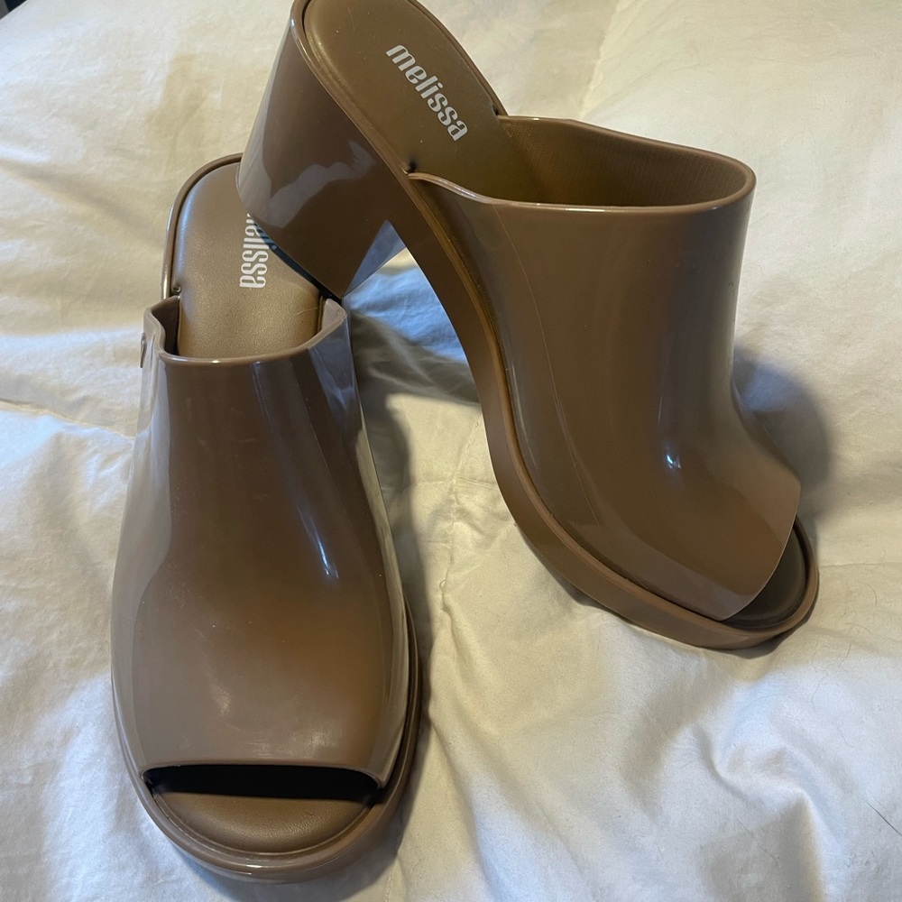 Melissa Brown Peep Toe Heels